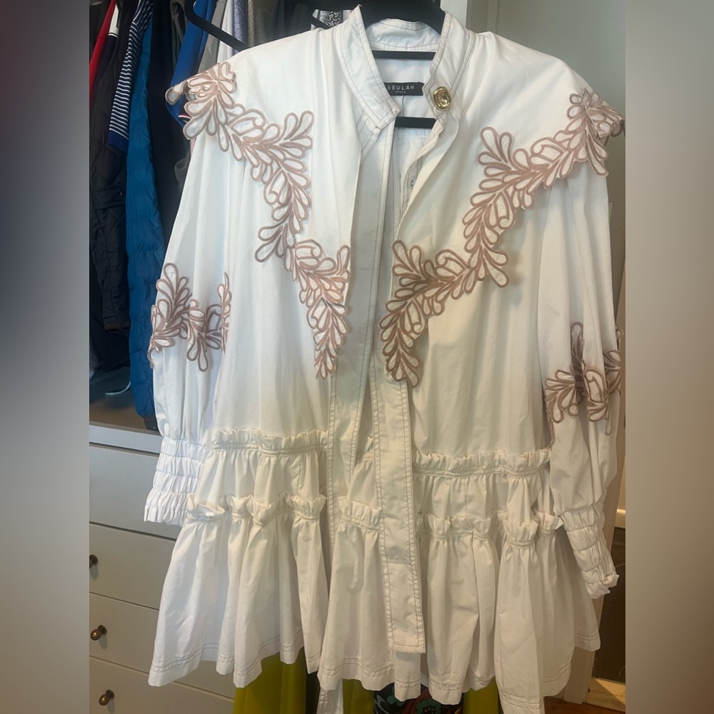 White ruffle dress
